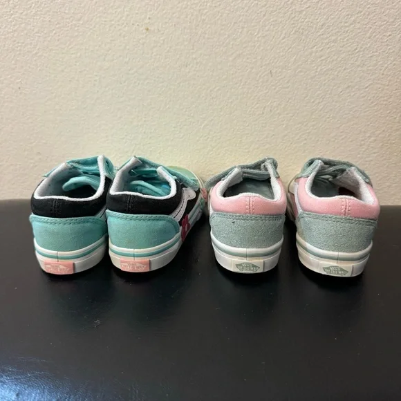 Vans Kids Sneakers – Teal and Pink shoes (Set of 2) - Picture 6 of 14